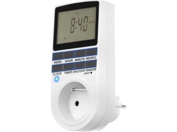 Iso Trade programmerbar timer strömbrytare på/av