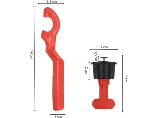 Iso Trade system for nivellering av fliser 51 stk. - S14509