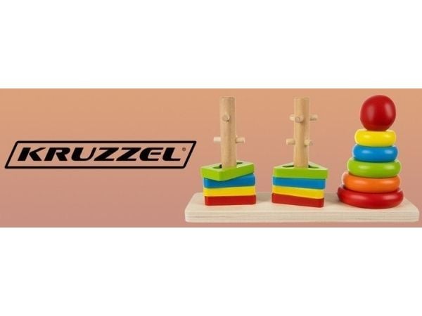 Kruzzel sorterare & pussel i trä (19870)