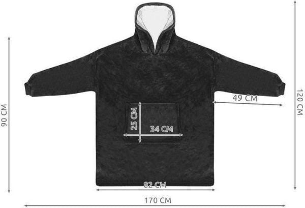 Ruhhy genser XXL - svart koc