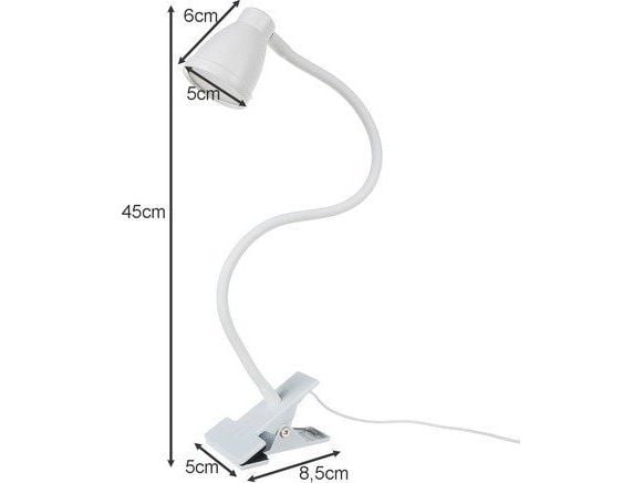 Skrivbordslampa Izoxis vit (00019455)