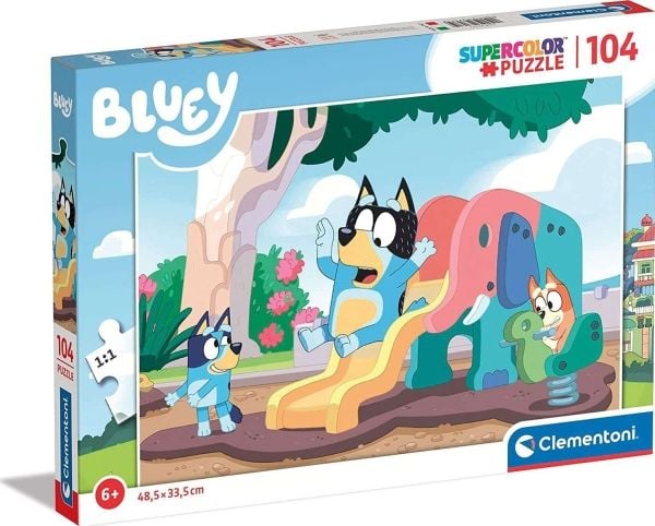 Clementoni CLE palapeli 104 maxi SuperColor Bluey 27171