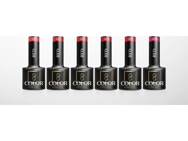 Activeshop OCHO NAILS hybridlakk rød 211, -5 g