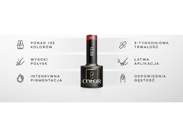 Activeshop OCHO NAILS hybridlakk glitter G05 -5 g