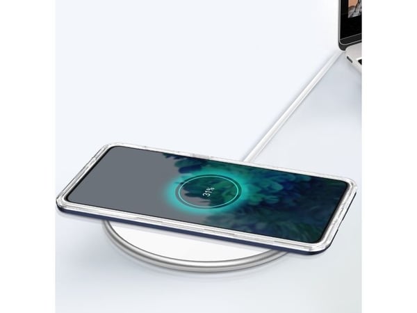 Transparent 3-i-1 deksel til Samsung Galaxy S23 silikoncover med ramme - Blå