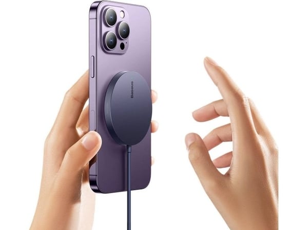 Baseus Langaton magneettilaturi Baseus Simple Mini3 15W (violetti)