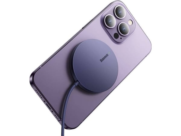Baseus Langaton magneettilaturi Baseus Simple Mini3 15W (violetti)