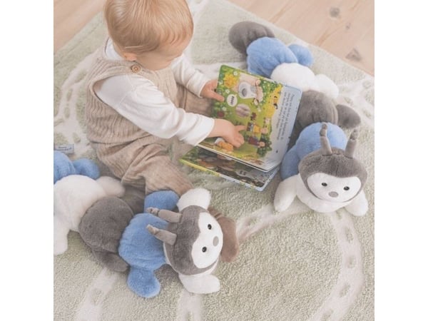 Teddykompaniet kosedyr Stonoga - blå - 60 cm