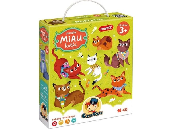 Czuczu Bow Meow Puzzle - Kissat 40 kpl.