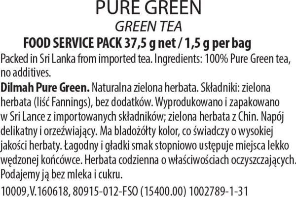 Actis te Dilmah Green Tea 25 st