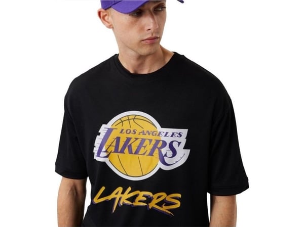 New Era NBA Los Angeles Lakers Script Mesh Tee 60284737 - L