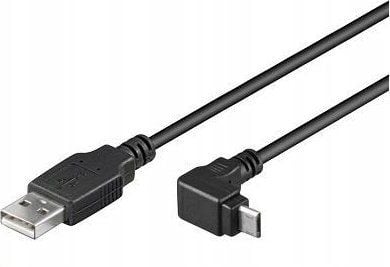 PremiumCord kaapeli micro USB 2.0, A-B, 90°, 1m