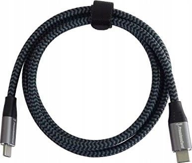 PremiumCord USB-kabel PREMIUMCORD USB 3.2 Gen 1-kabel USB-C (M/M), bomullsflett, 1,5 m