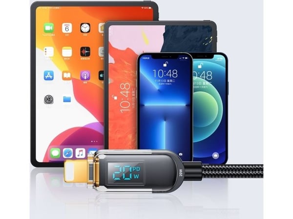 USB-kabel Joyroom USB-C till Lightning 1,2 m svart (JYR609)