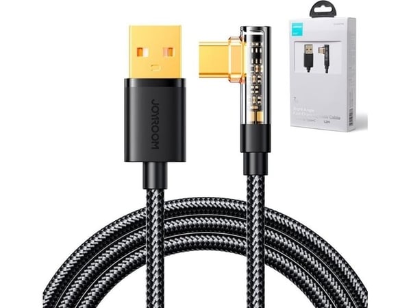 Joyroom USB-C - USB-C 1,2 m USB-kaapeli Musta (JYR710)