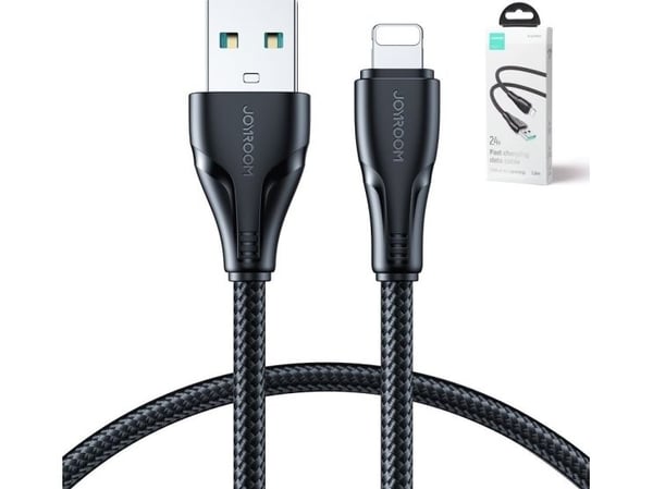 USB till Lightning-kabel Joyroom USB-A 1,2 m svart (JYR701)