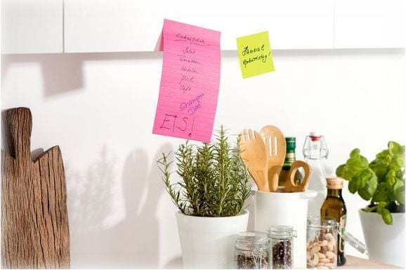 Post-It 7100234250, firkant, Blå, Rosa, Gult, Papir, 101 mm, 152 mm, 90 ark