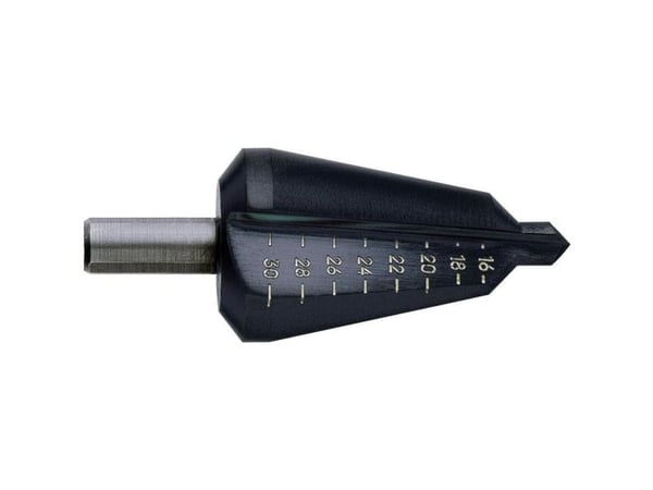 Exact 1605201 spiralbor i stål HSS, str. 1 - 3–14 mm, nitrert - HSS slagbor TiAIN, 3-fjærer