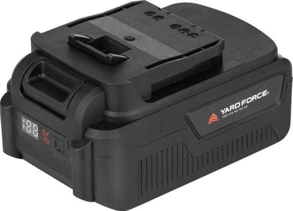 Yard Force 20 V, 4,0 Ah Li-Ion batteri med ladeindikator