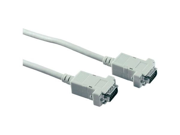 ASSMANN - VGA-kabel - HD-15 (VGA) (hann) til HD-15 (VGA) (hann) - 1.8 m - formstøpt - beige