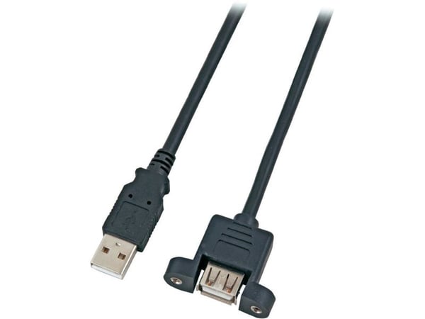 EFB Elektronik K5291SW.3V2, 3 m, USB A, USB A, USB 2.0, 0,48 Gbit/sek., svart