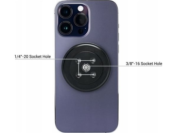 JJC magnetfeste for telefon/smarttelefon til stativ 1/4" 3/8"