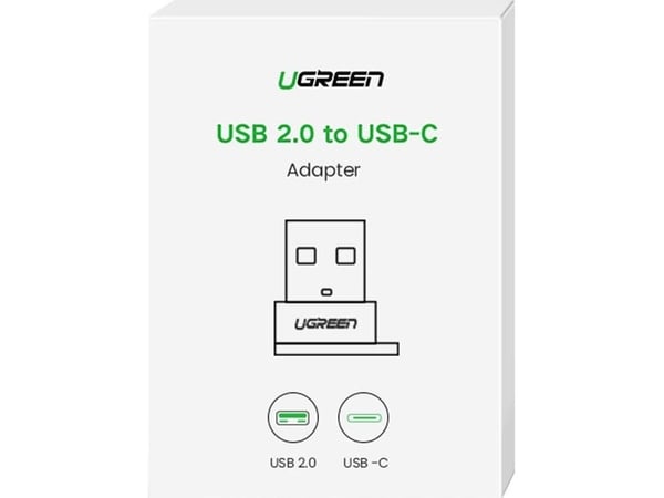 Ugreen USB-adapter USB-C til USB-A 2.0-adapter (svart)