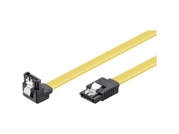 SATA-kabel 1,5 Gbits / 3 Gbits / 6GBits 1x vinklad 10 cm