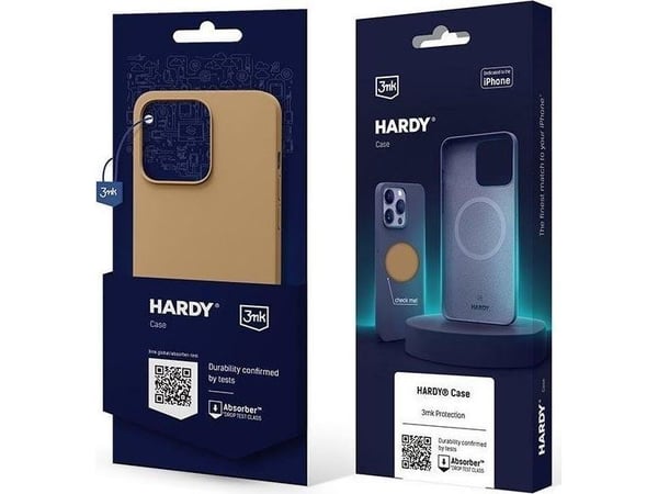 3mk Hardy Silicone MagCase till Apple iPhone 14 Pro Max (Guld)