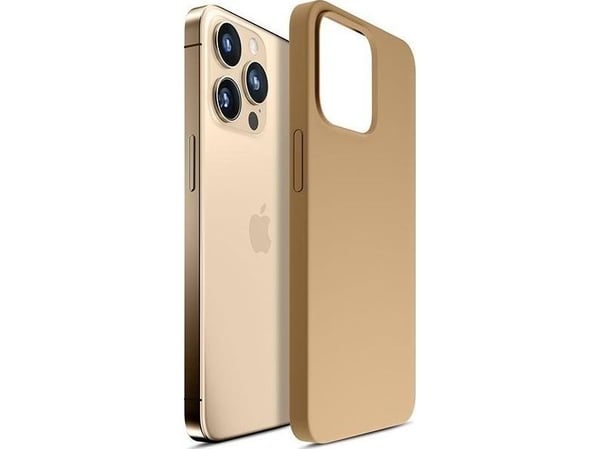 3mk Hardy Silicone MagCase till Apple iPhone 14 Pro Max (Guld)