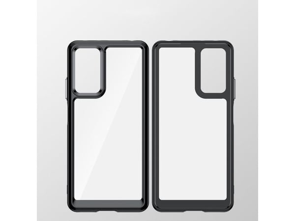 Outer Space-deksel til Xiaomi Poco X5 5G / Redmi Note 12 5G med fleksibel ramme - blå