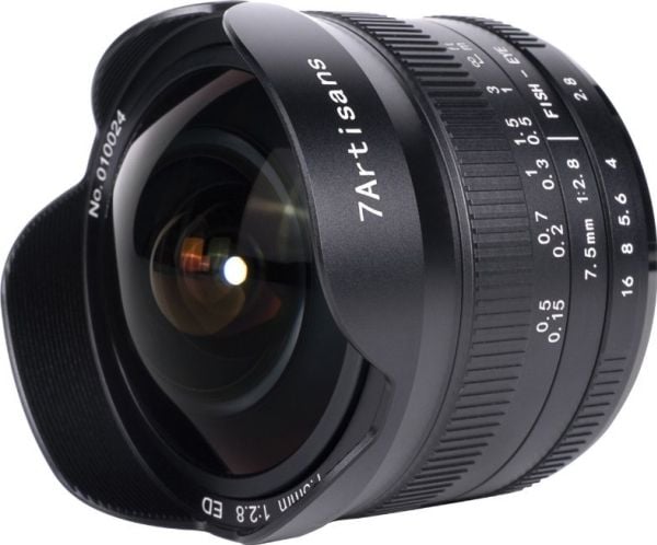 7Artisans 7.5mm F2.8 Mark II, Vidvinkelobjektiv med fisheye, 11/9, Nikon Z