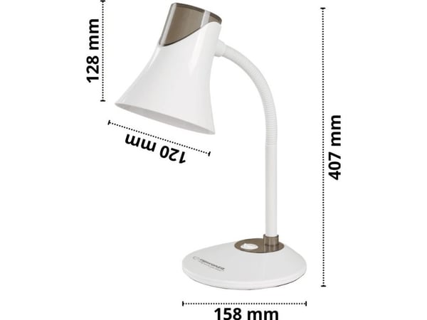 Esperanza bordlampe hvit (ELD111K)