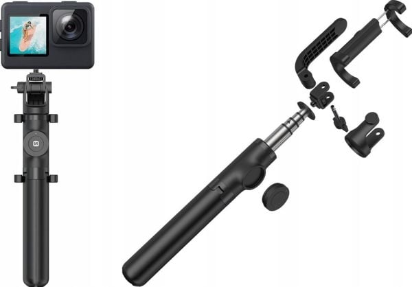 Swissten Bluetooth Selfie Stick Alumiininen jalusta Pro