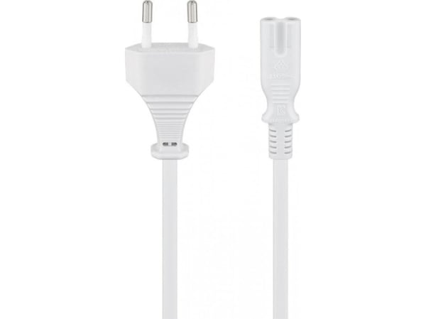 Manhattan strömkabel åtta 1,8 m vit
