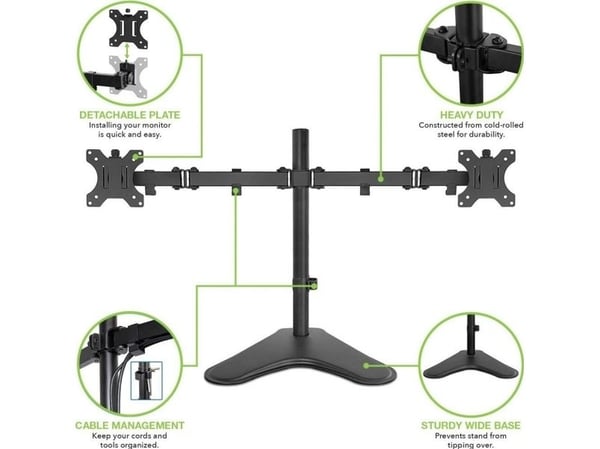Techly skrivebordsstativ for skjerm 13" - 32" (ICA-LCD 2524)
