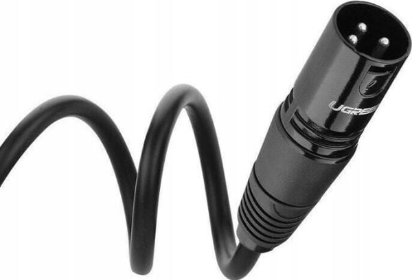 Ugrønn kabel XLR hunn til XLR hannkabel UGREEN 20710B - 2m (svart)