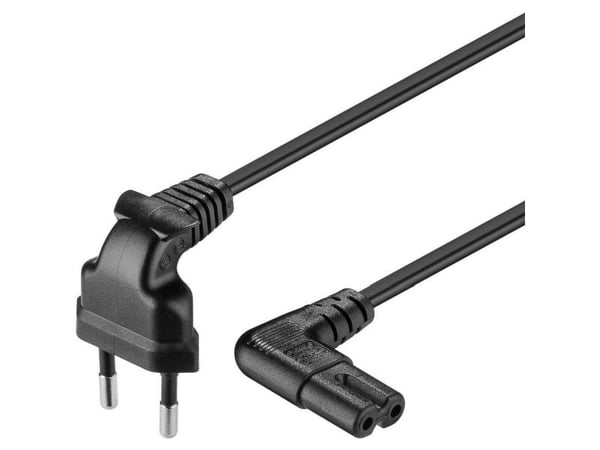 Goobay 56588, 0,5 m, Virtapistoke tyyppi C, C7 liitin, H03VVH2-F2, 250 V
