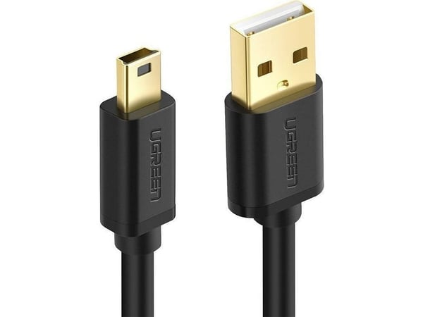 USB-kaapeli Ugreen USB-A - USB-B 1 m musta (10355B)