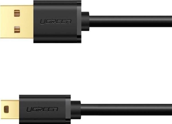 USB-kaapeli Ugreen USB-A - USB-B 1 m musta (10355B)
