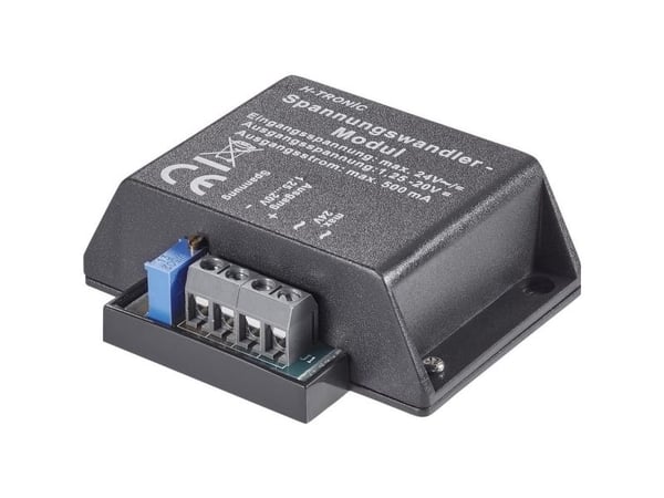 H-Tronic Jännitemuunnin Rakennusmoduuli Tulojännite (alue): 4, 4 - 24, 24 V/DC, V/AC Lähtöjännite (alue): 1,2 - 20 V/DC 500 mA