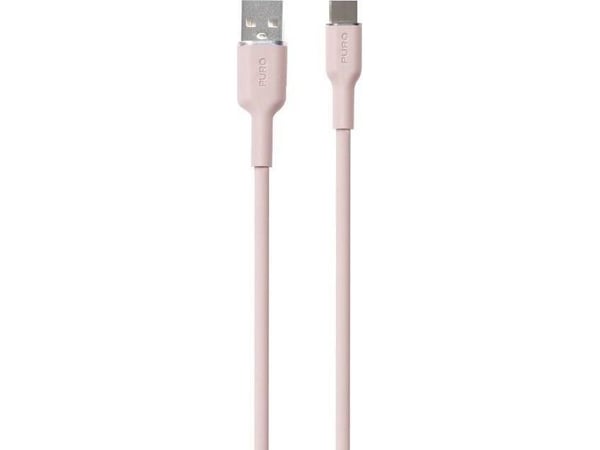 PURO PUUSBCICONROSE, 1,5 m, USB A, USB C, USB 3.2 Gen 1 (3.1 Gen 1), Rosa