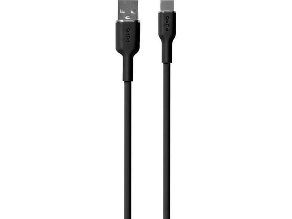 Puro USB-A - USB-C 1,5 m USB-kaapeli Musta (PUR675)