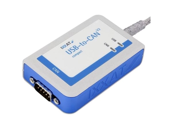 Ixxat 1.01.0281.12001 USB-CAN-V2 kompakti CAN-muunnin USB, CAN-väylä, Sub-D9 galvaanisesti eristetty 5 V/DC 1 kpl 1 kpl Ixxat 1.01.0281.12001 USB-CAN-V2 kompakti CAN-muunnin USB, CAN-väylä, Sub-D9 galvaanisesti eristetty 5 V/DC 1 kpl 1 kpl