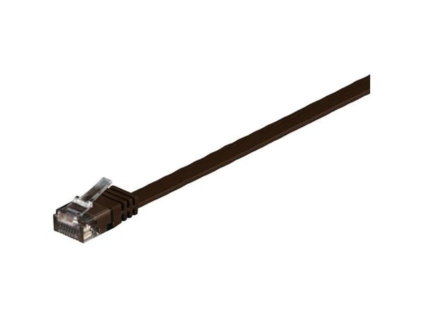 Goobay 95896, 3 m, Cat6, U/UTP (UTP), RJ-45, RJ-45, Brun