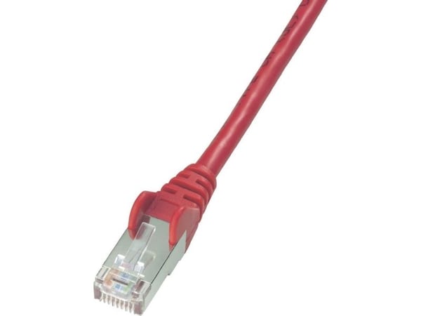 DIGITUS Premium - Patch-kabel - RJ-45 (hane) till RJ-45 (hane) - 1 m - SFTP - CAT 5e - startad - röd