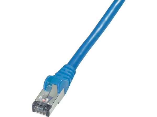 Goobay CAT 6-050 SSTP PIMF Blå 0,50 m, 0,5 m, RJ-45, RJ-45