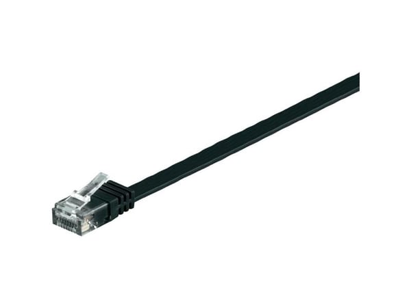 Goobay 95386, 3 m, Cat6, U/UTP (UTP), RJ-45, RJ-45, Svart