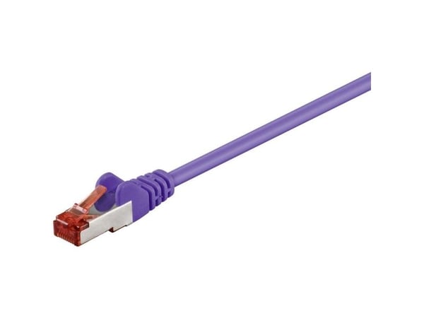 Goobay 93543, 5 m, Cat6, S/FTP (S-STP), RJ-45, RJ-45, Fiolett
