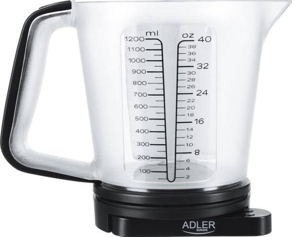 Adler | Virtuvinės svarstyklės mittakupilla | AD 3178 | Maksimipaino (kapasiteetti) 5kg | Juodas